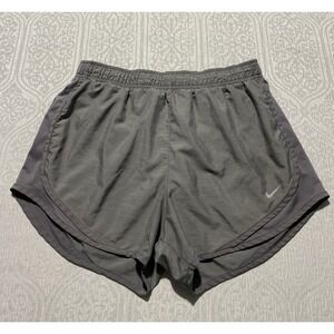 Nike Tempo Dri-FIT Running Shorts Womens Medium Gray Mesh Panel 3 Inch Inseam